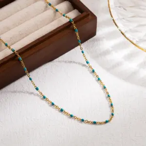 Gold-Sky Blue (3 Strands Per Package)