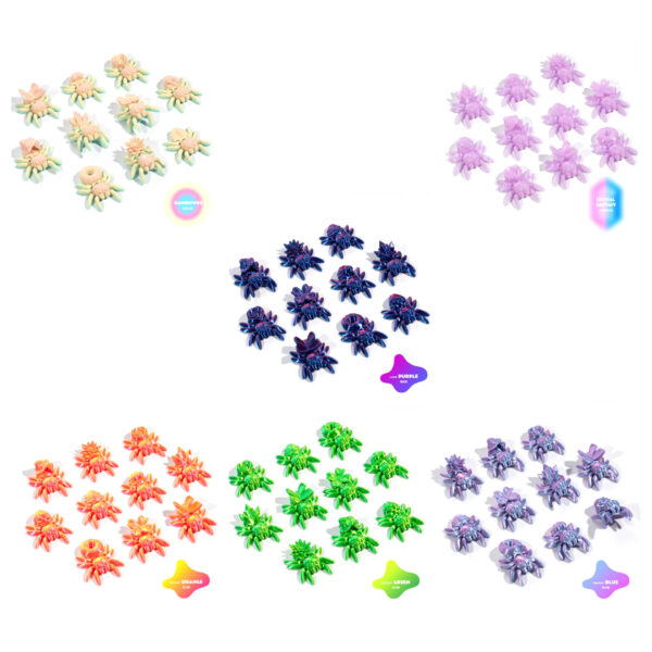 oly-3cb2c86b9026f99dc760c6d11a4367f9 Wholesale 3D printing spider spider cross-border explosions movable joint integrated ornaments micro landscape DIY hand gift