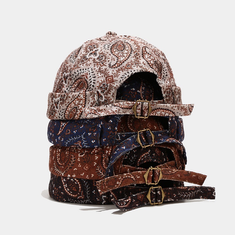 Wholesale Hat Women's Autumn and Winter ins Cashew Flower Floor Hat European and American Retro Fashion Ypie Hat Men's Trendy Melon Hat Beret