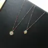 Wholesale Devil's Eye Drip Oil Palm Pendant Stainless Steel Necklace Wholesale Nihaojewelry