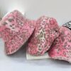 oly-3cc26e38db0e369c8227931c59d08620 Wholesale 2025 New Pink Leopard Print Ripped Baseball Cap, Fisherman's Hat, Women's Early Spring Fashionable Bucket Hat, Face-Slimming Cap, Men's Front Cap