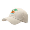 Wholesale New Seaside Coconut Tree Embroidered Hard Top Cap Women's Beach Sun Protection Sun Hat Amazon Hot Selling Baseball Cap Men