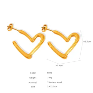 F895-F822-Gold Earrings