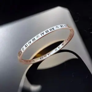 16-E-1 Steel Roman Numeral Bracelet