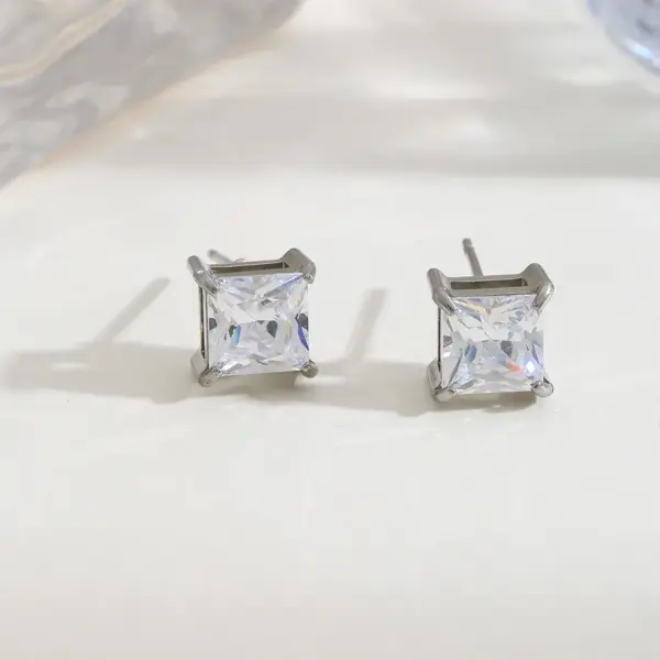Wholesale PVD Coated Real Gold Plated 304 Stainless Steel Fashion Waterproof Non Tarnish 304 Stainless Steel Earrings