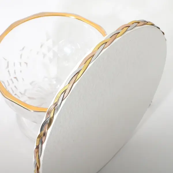 Wholesale Jewelry Fashion Twist 304 Stainless Steel 18K Gold Plated Rose Gold Plated Plating Stainless Steel Jewelry Sets