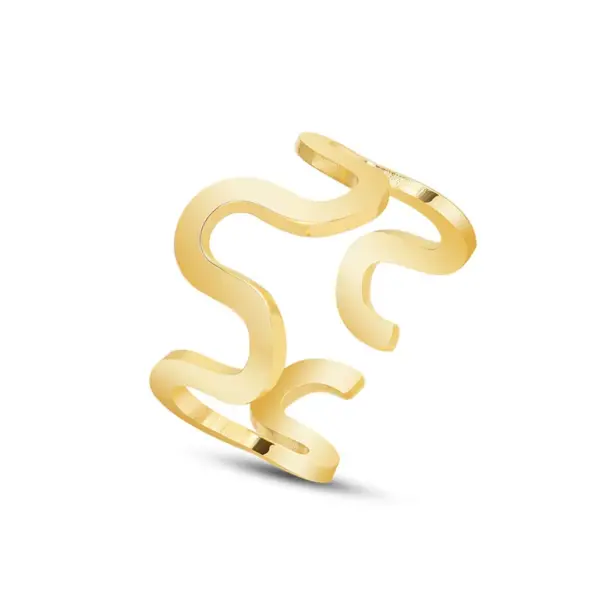 Wholesale PVD Coated Real Gold Plated 18K Gold Geometric 304 Stainless Steel Fashion Waterproof Non Tarnish