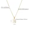 PVD Coated Real Gold Plated 18K Gold Letter 304 Stainless Steel Fashion Waterproof Non Tarnish 304 Stainless Steel Necklace