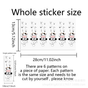 Series transparent crystal marker pen waterproof sticker -5