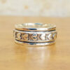 Wholesale Retro Bohemian Heart Wide Face Ring