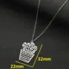Wholesale Jewelry Fashion Cactus 201 Stainless Steel 18K Gold Plated Plating Stainless Steel Necklaces