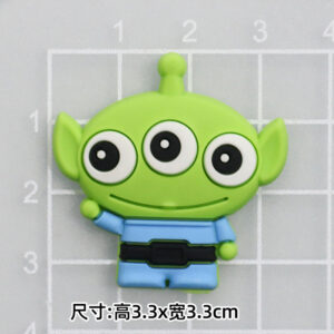 Soft glue: three eyes [3.8*3.9cm small]