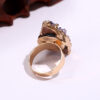 oly-3d1fd4179ba666b8c5d2c5eac07b8964 Wholesale Selling Natural Amethyst Cluster Electroplated Gold Open Ring Crystal Tooth Geode Rough Jewelry