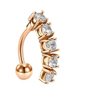 Rose Gold Five Diamonds