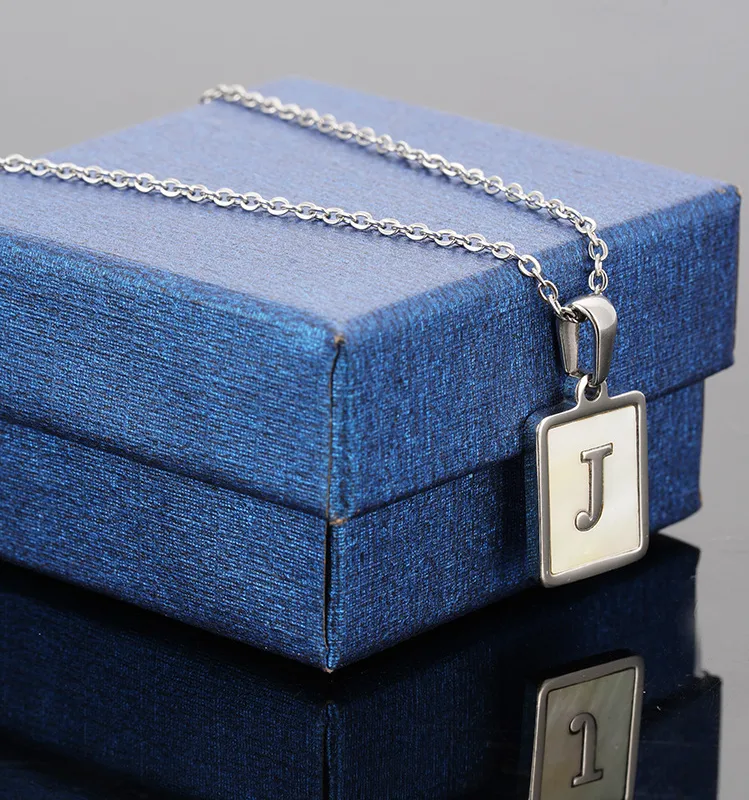 Wholesale PVD Coated 18K Gold Plated Letter Rectangle 304 Stainless Steel Titanium Steel Simple Style Waterproof Non Tarnish 304 Stainless Steel Penda