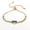 Wholesale Streetwear Bear Copper 18k Gold Plated Zircon Bracelets In Bulk
