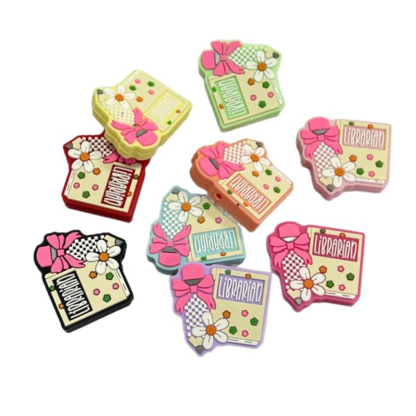 Wholesale New cross-border epoxy resin cartoon learning series light-up DIY loose beads food-grade silicone nipple chain beaded pen