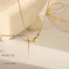 Wholesale Jewelry Basic Commute Solid Color 304 Stainless Steel 18K Gold Plated Necklace