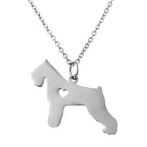 Wholesale 304 Stainless Steel Cute Slice Polishing Animal Dog Necklace Titanium Steel Necklace