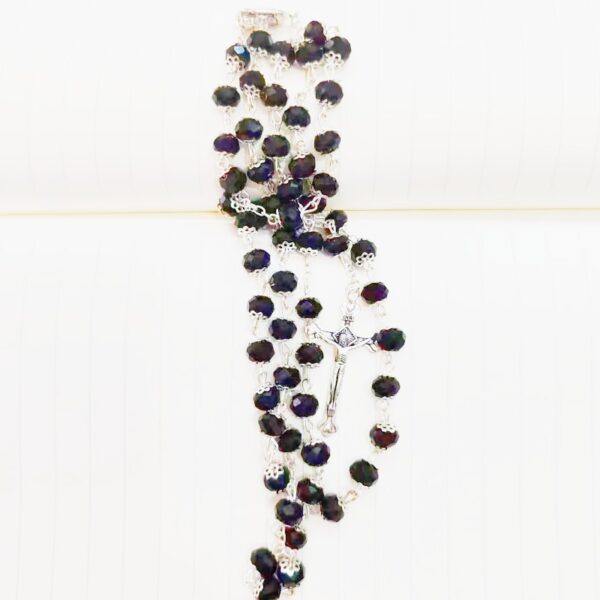 Wholesale Crystal Torus Cross Rosary Necklace