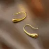 Wholesale 304 Stainless Steel Irregular PVD Coated 18K Real Gold Plated 18K Gold Simple Style Waterproof Non Tarnish Plating Drop Earrings