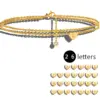 Wholesale 304 Stainless Steel 14K Gold Plated Rose Gold Plated White Gold Plated IG Style Simple Style Layered Plating Inlay Letter Heart Shape Zircon Bracelets