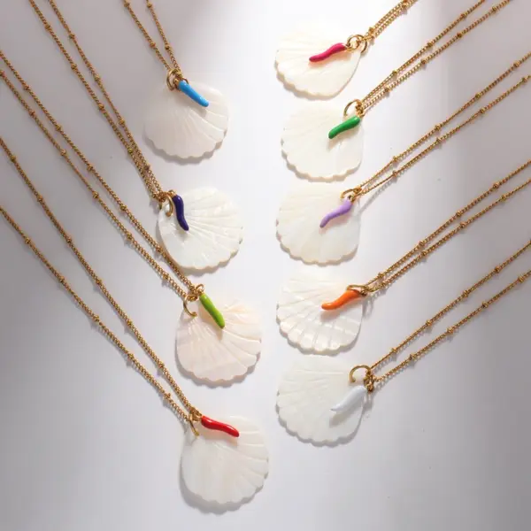 Wholesale Ion Plating (IP) Real Gold Plated Eye Chili Fish 304 Stainless Steel Simple Style Commute Waterproof Non Tarnish Pendant Necklace