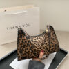 Wholesale French Niche Design Bags 2025 Popular New Trendy Style Handbag Women's Fashion Leopard Print Shoulder Underarm Bag