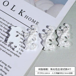 Resin photo frame: pearlescent lace European style 4 / Angel Photo Frame Series Accessories
