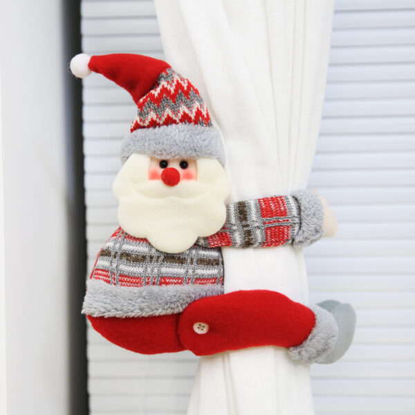 Wholesale Christmas Creative Curtain Buckle Cartoon Doll Decoration