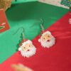 Wholesale Cute and versatile colorful Santa Claus earrings