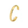 PVD Coated Real Gold Plated 18K Gold Geometric Heart Shape Snake 304 Stainless Steel Modern Style Waterproof Non Tarnish 304 Stainless Steel Bangle