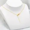 Simple Style Solid Color Copper Plating 18k Gold Plated Necklace
