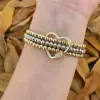 Wholesale Jewelry Casual Simple Style Pentagram Heart Shape Brass 18K Gold Plated Bracelets Beaded Chain