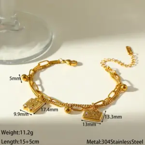 Gold Luggage Bracelet