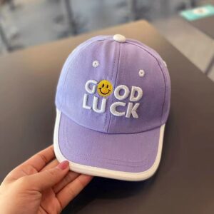 Good luck baby cap-good luck [purple] / Recommended head circumference reference (47-54cm)
