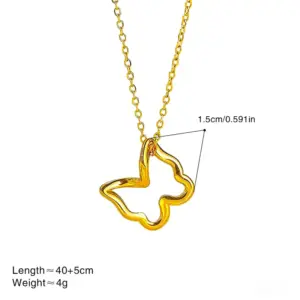 Gold Butterfly+O-chain