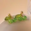 304 Stainless Steel Plastic Fruit Ion Plating (IP) 18K Gold Plated Cute Sweet Waterproof Non Tarnish Plating Gold Drop Earrings