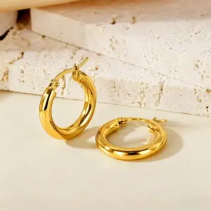 Ear Clip Type 4.0 Outer Diameter Gold 23mm