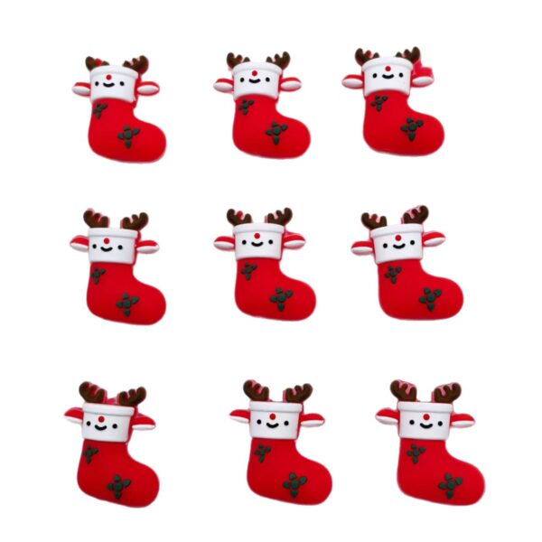 Wholesale 3D Christmas Cartoon Focus Beads DIY Silicone Beads