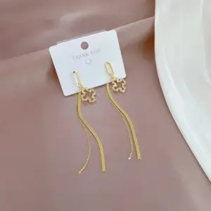 A204 Gold [Copper Micro Inlay Silver Needle Real Gold Plating]]