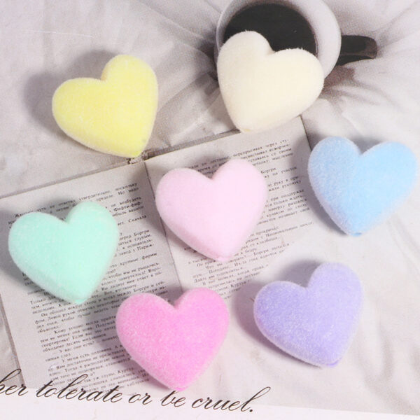 Wholesale Flocked Heart-Shaped Beaded DIY Accessories