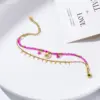 Wholesale Sweet Flower 304 Stainless Steel Artificial Pearl Bracelets In Bulk