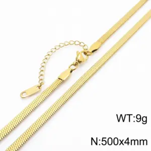 4mm Wide Golden 50 5cm