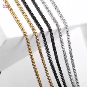Width 2.5mm Length 50cm Rose Gold Pearl Chain