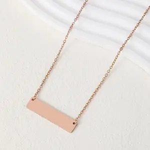 One-word Necklace Rose Gold (Chain Length 45+5cm)