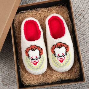Cotton slippers-clown (white) / 36-37