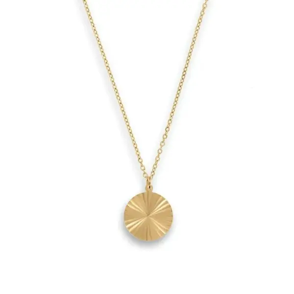 Wholesale PVD Coated Real Gold Plated Heart Stainless Steel Titanium Steel Simple Style Waterproof Non Tarnish 304 Stainless Steel Pendant Necklace