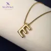 Wholesale 304 Stainless Steel 18K Gold Plated XUPING Simple Style Letter Necklace
