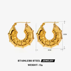 Bamboo Earrings-ZN404